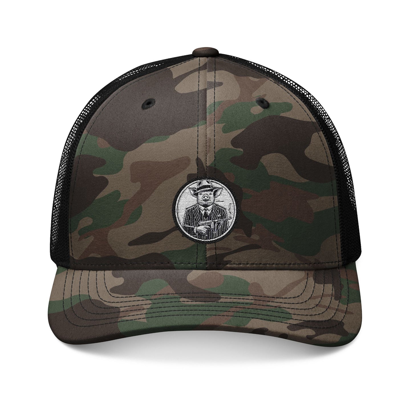 Camouflage Trucker Hat (Embroidery)