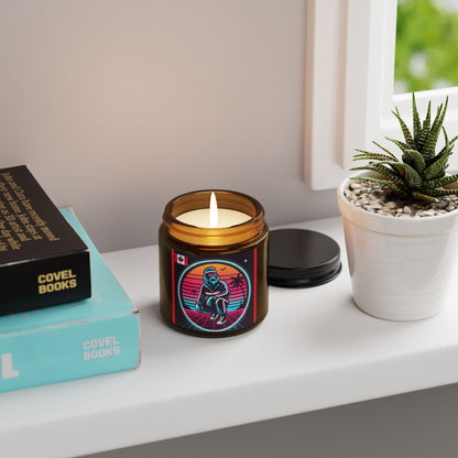 Scented Soy Candle (Multi-Size, Amber Jar)