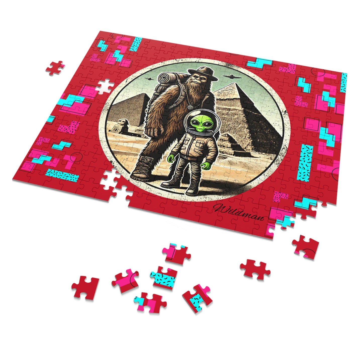 Jigsaw Puzzle with Tin